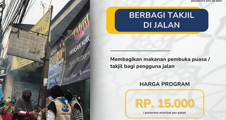 Berbagi Takjil di Jalan